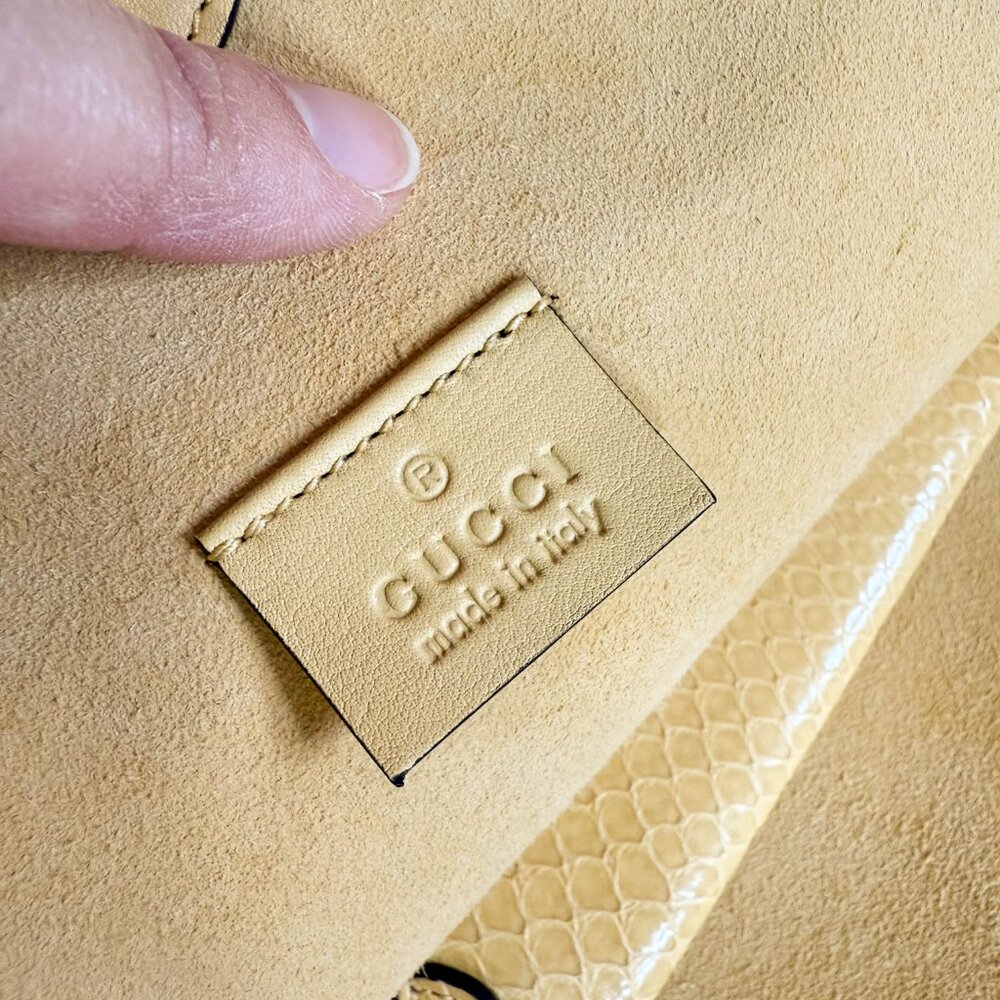 Gucci Rajah Maxi Python tote - Picture 6 of 11